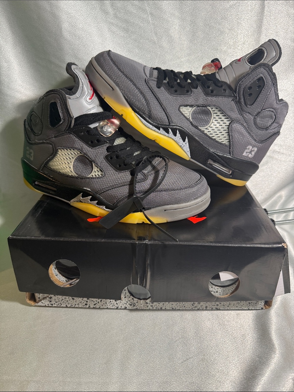 Off-White x Air Jordan 5 Retro SP 'Muslin'🔥New! Size: 12